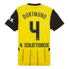Borussia Dortmund N. Schlotterbeck 4 Fodboldtrøjer Hjemme 2024-25 Kort ærmer